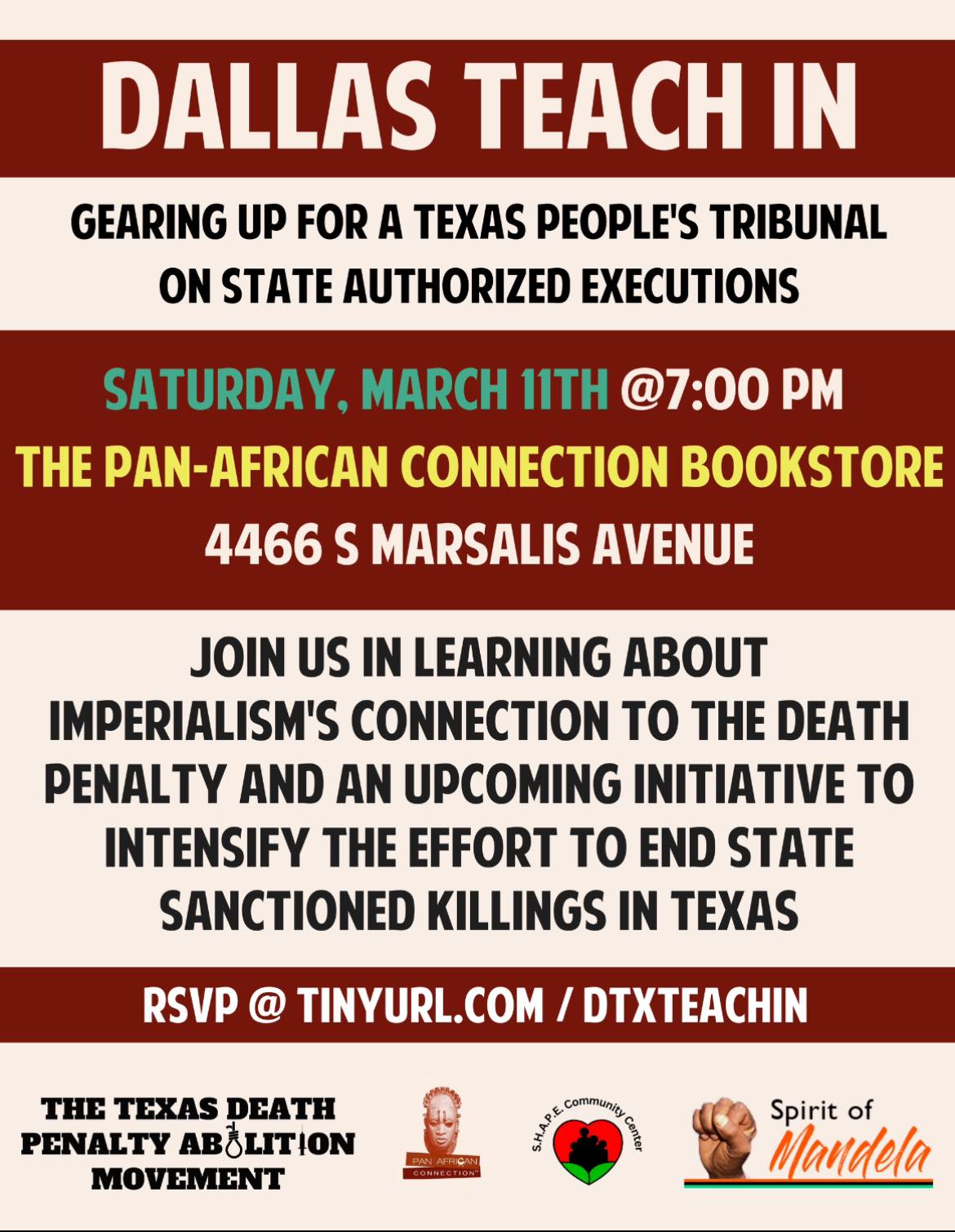 Teach in People's Tribunal on Texas Death Penalty
